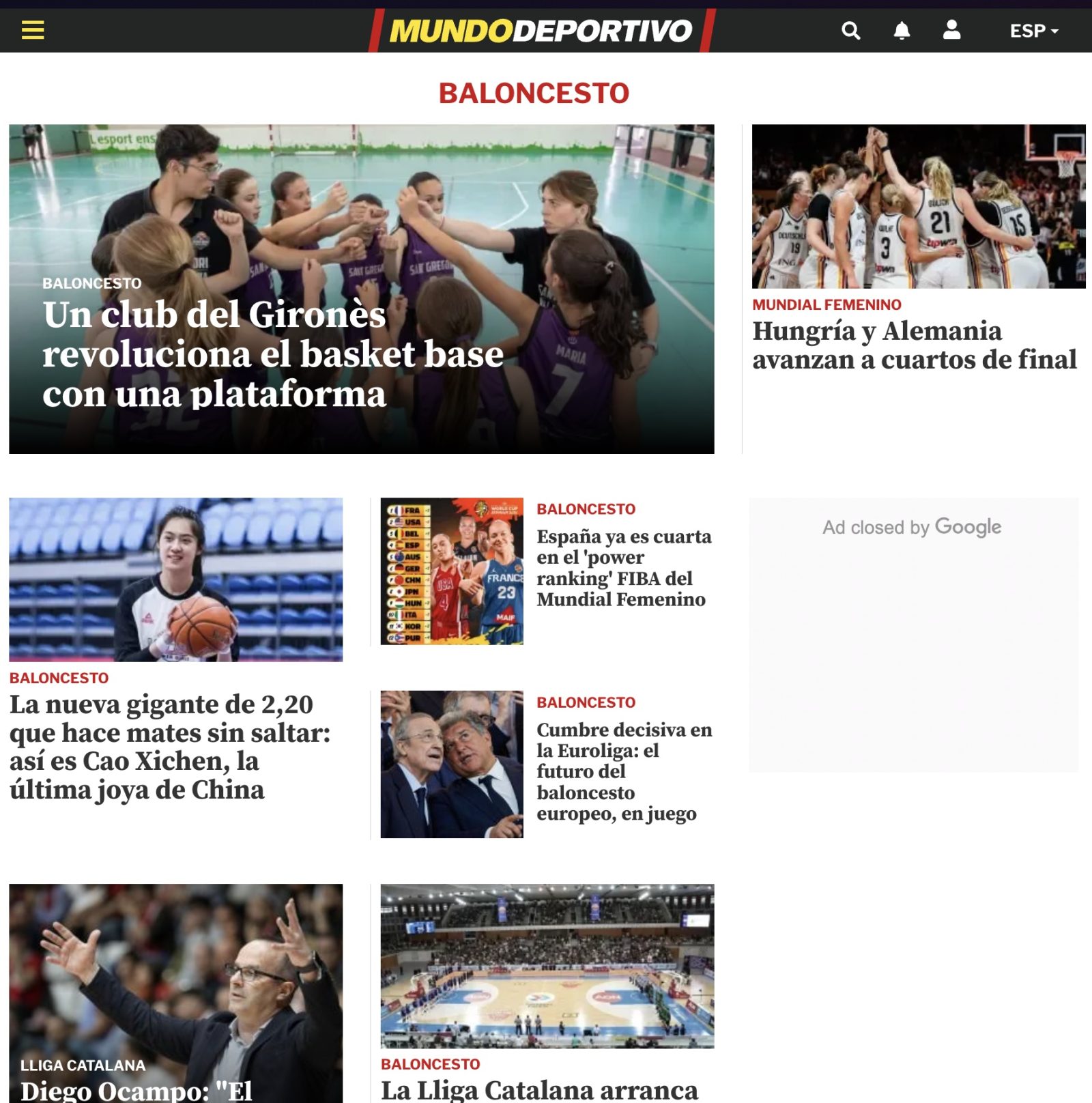 El Mundo Deportivo destaca el projecte tecnològic del CB Sant Gregori.