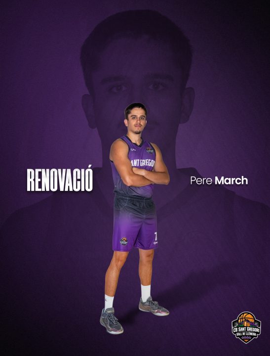Pere March renova amb el Sènior Masculí A