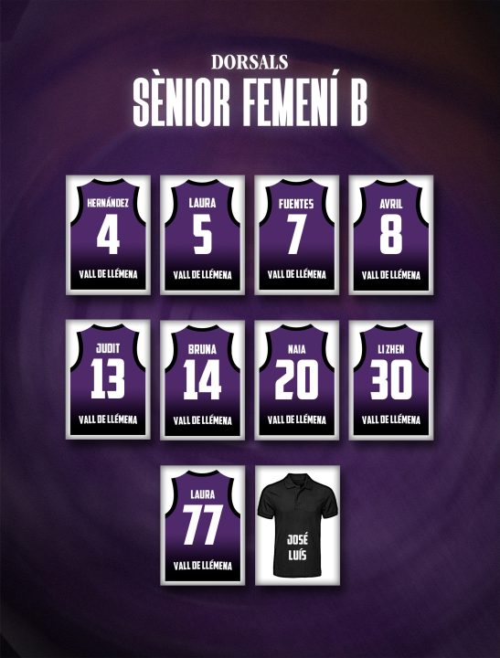 Plantilla del Sènior Femení B per a la temporada 21/22